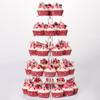 Detachable Design Acrylic Cupcake Stand Clear Cake Serving Rack  Wedding Party