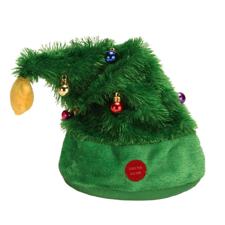 Electric Novelty Christmas Cap Costume for New Year Festival Party for Man Woman
