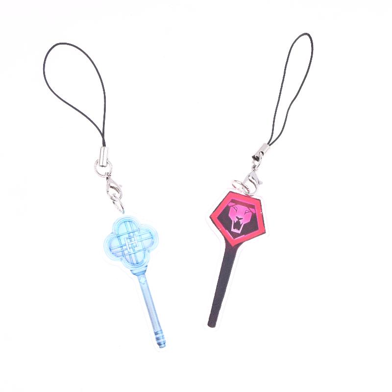 Kpop Demo Hunters Phone Lanyard Korean Huntr/X Cosplay Phone Chain Cartoon Acrylic Cellphone Charms Collection Gifts