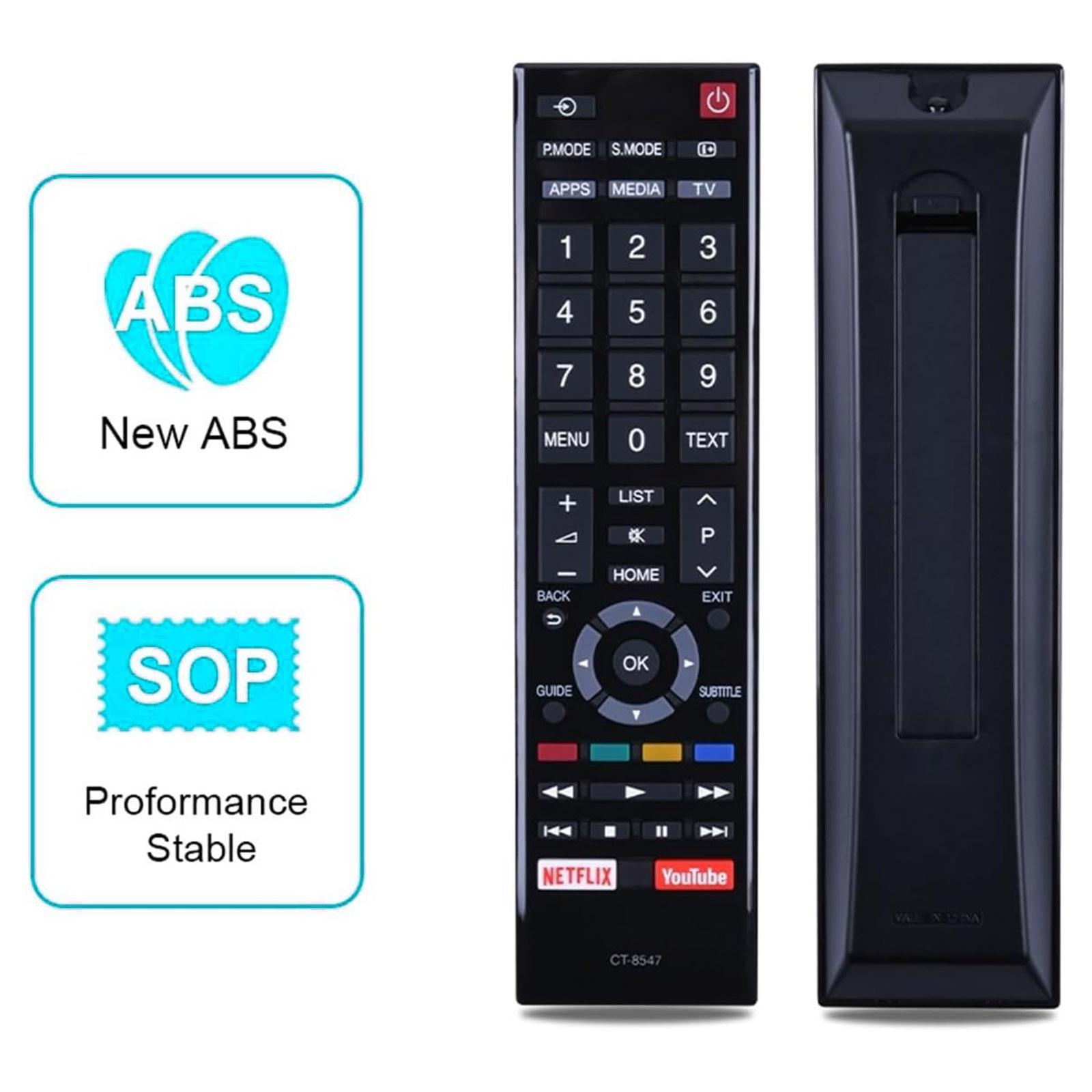 

CT-8547 For Toshiba TV Remote Control 1-10m Range Infrared Replacement Controller A