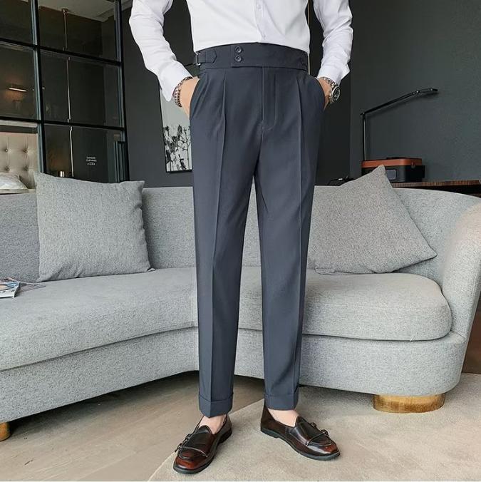 

Men s Trousers, Straight Leg Casual Pants, Slim Fit Leggings 36