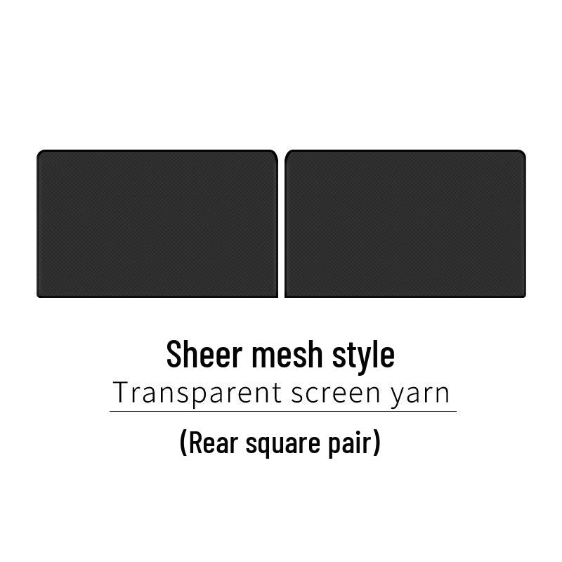 Magnetic Mesh Car Window Sunshade: Mosquito-Proof, Heat-Insulating Side Screen
