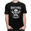 Custom Heavy Metal Rock N Roll Skull Tshirt for Men Short Sleeve T Shirt Cool Tshirts Slim Fit 100 Cotton Tee Gift