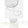 Fashionable Heart-shaped Earrings Geometric Alloy Chic Jewelry For Weddings Birthdays And More