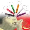 Aluminum Alloy Emergency Keyring Whistle Safety Survival Whistle for Hiking Camping Training Outdoors Sports Training