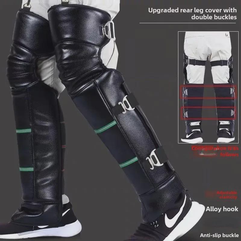 Thickened Windproof Winter Motorcycle & Electric Bike Knee Pads, Men & Women Leggings for Cold Weather Riding