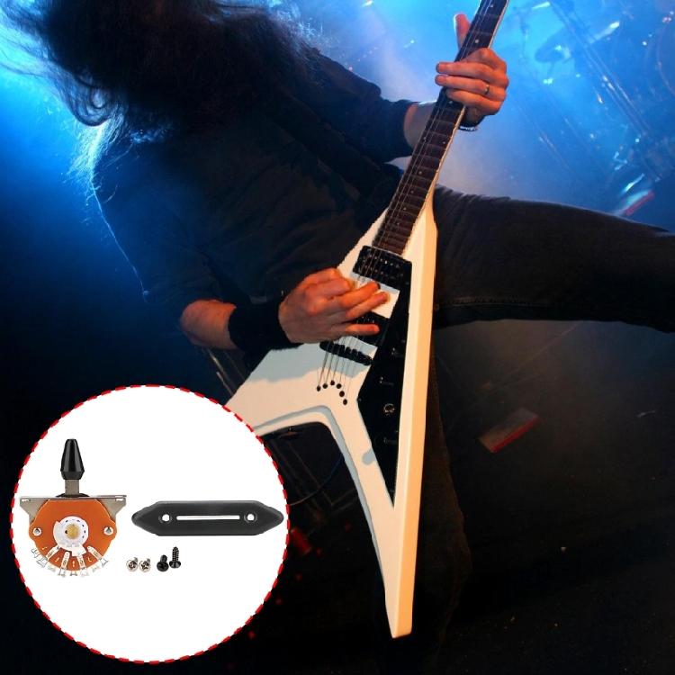 Heavy Duty 5 Way Electric Guitar Pickup Lever Switch Guitar Pickup Selector Switch for Guitar with Plastic Tip Switch