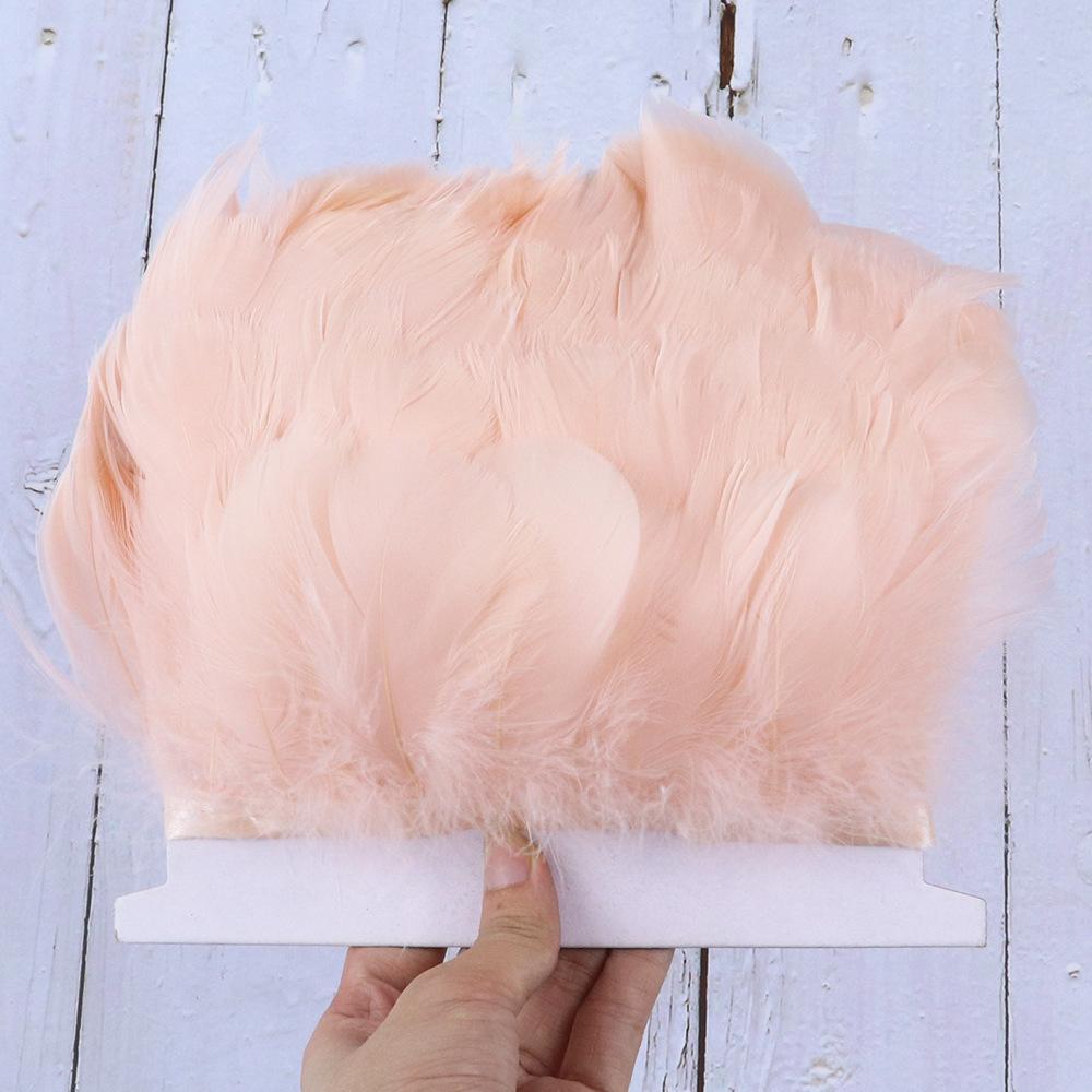 

Средний плавучий край ткани 8-10 см, реквизит для сценической съемки, многоцветное гусиное перо 10M шампанского