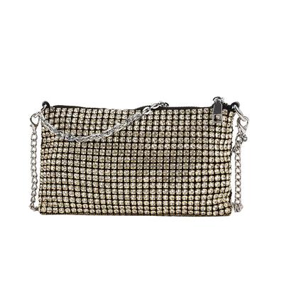 Modische Glitzernde Strassketten Crossbody Tasche Luxuriöse Verzierte Designer Umhängetasche Damen Kleine Clutch Abendtasche