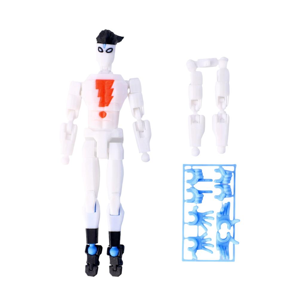 3D Printed Figurine With Three Pairs Of Gestures