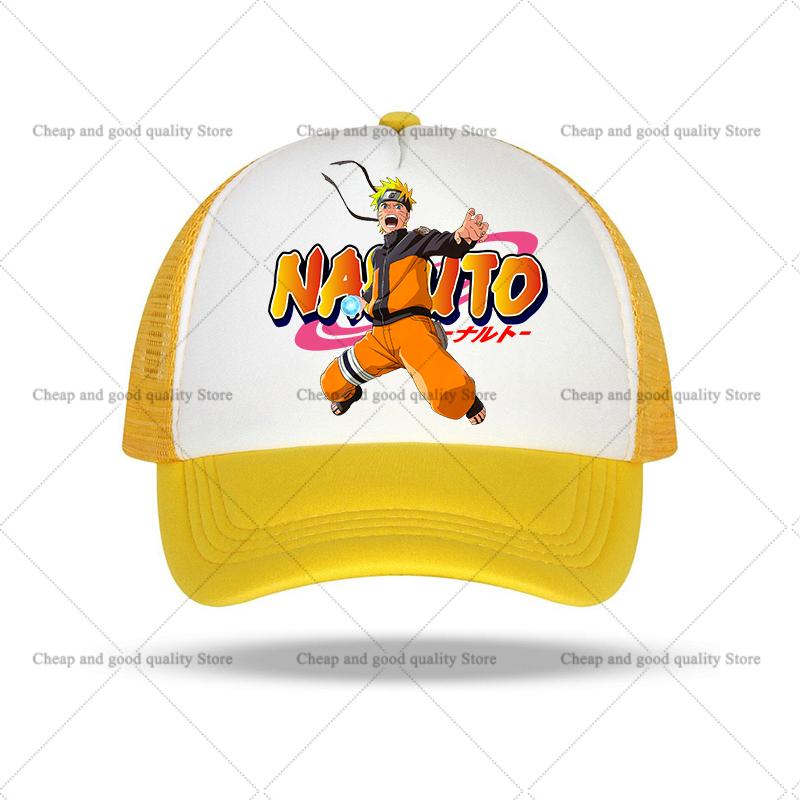 Narutoed Peaked Cap for Boy Anime Sasuke Print Hat Fashion Kid Adult Caps Breathable Summer Hat Fashion Cartoon Costume Matching
