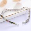 925 Sterling silver tennis bracelet round 4.0 natural tourmaline gemstones fine jewelry for women's festival gifts