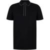 Mens Quarter Zip Regular Short-Sleeved Polo Shirt