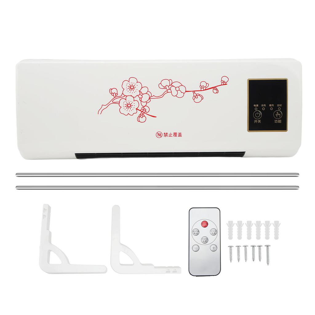 Wall Mounted Air Condition Hot Fan with Remote Control Hanger 2000W   Air Conditioner Heater for