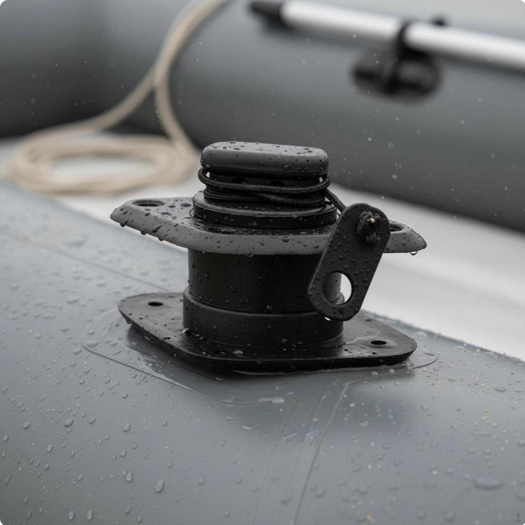 Inflatable Boat Drain Valve TPU Material Threadless Plug Watertight Seal Kayak Scupper