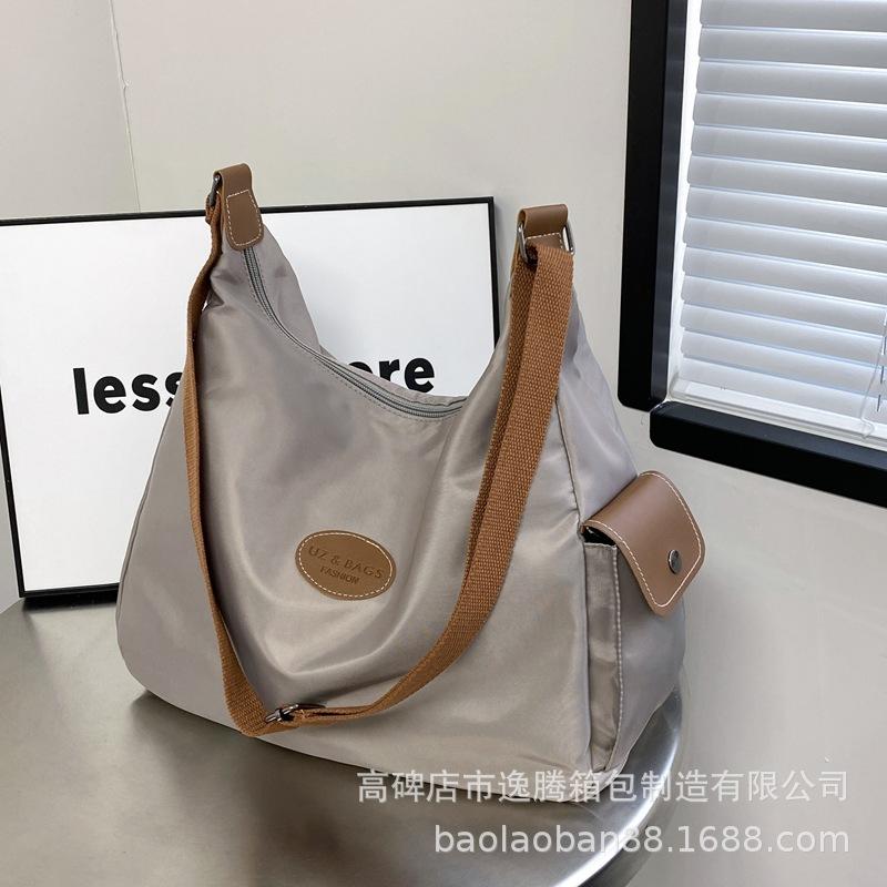 Nylon cloth bag women's large capacity 2025 new versatile messenger bag cloth bag premium tote bag