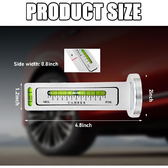 Adjustable Magnetic Gauge Tool, Camber Castor Strut Wheel Alignment Trument, Automotive Magnetic Castor Tire Gauge Tool For Most Cars Trucks RVs, Car