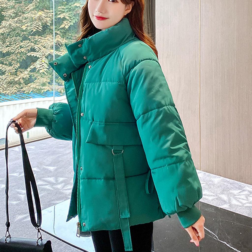 Women's Fashion  And Winter Stand-Up Collar Loose Thickened Cotton Jacket Down Cotton Jacket
