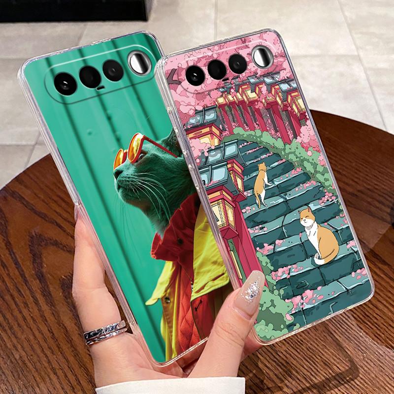 Jelly Casing For Realme 16 5G Coque Capa Clear Silicone Soft TPU Back Cover Cute Cat Rabbit Heart Protective Case Fundas