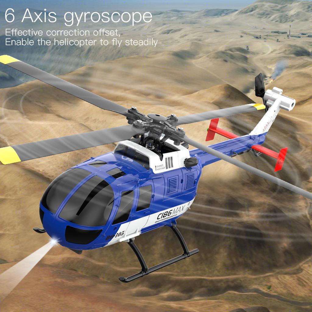Fjernkontroll Helikopter 6-akset Gyroskop 2,4G 4CH Single Propell Aileron Free Helikopter med