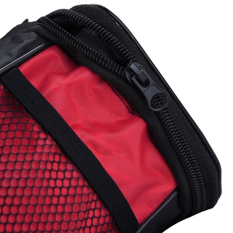 1PC Large Capacity Bags Bicycle Front Basket Durable Waterproof Tube Handlebar Canvas Outdoor Sports Accessories