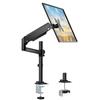 WALI Monitor Arm Fully Adjustable Gas Spring Monitor Mount PC Monitor Arm LCD Display Arm Monitor Stand Compatible with Inch Single Monitor Arm Desk
