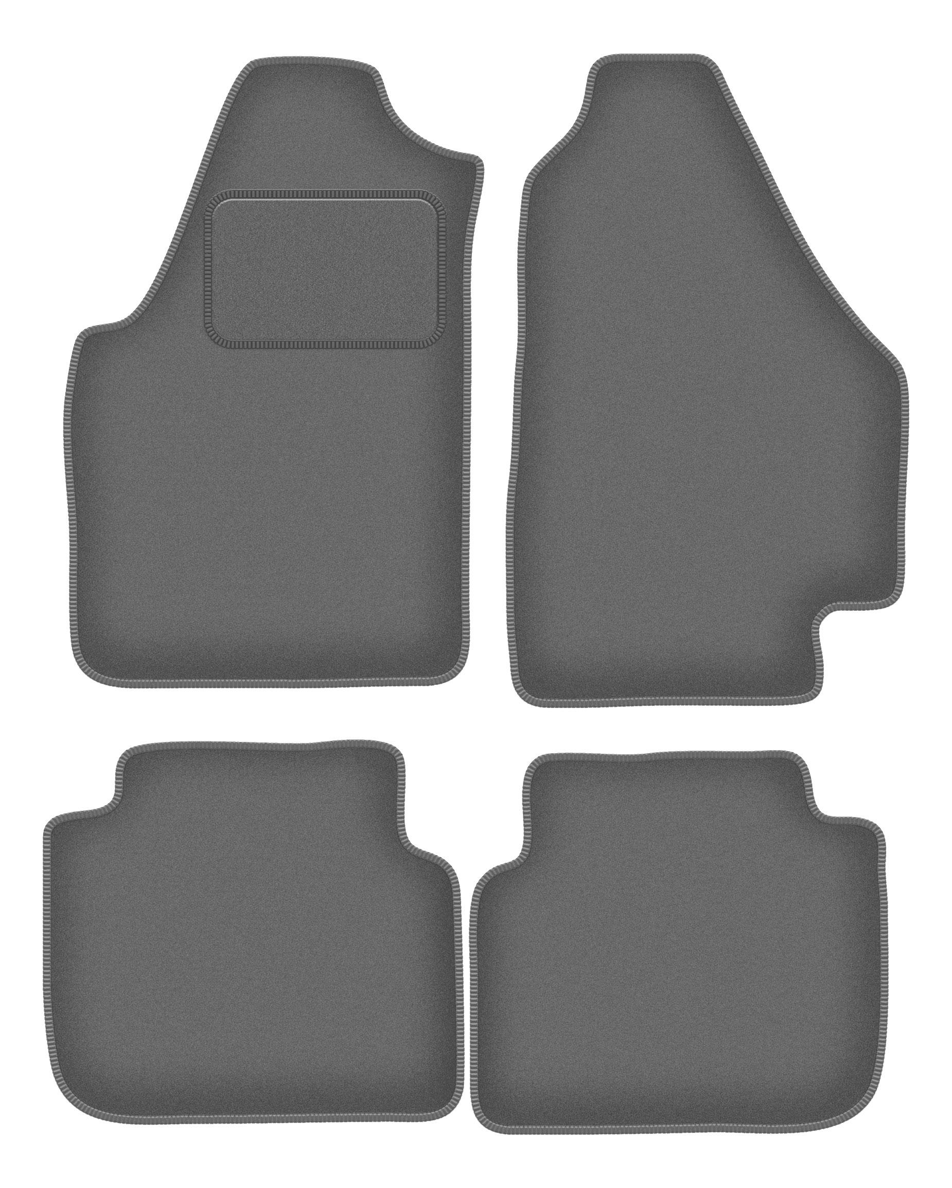 Tappetini auto in velluto grafite per: Minivan Fiat Idea (2003-2010)