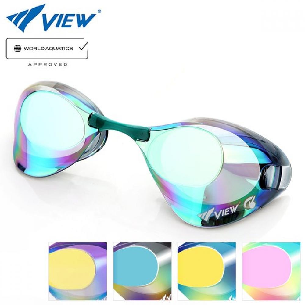 View Swim Goggles No Packing Mirror Lens V121sam SKSHD