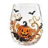 350ML Halloween Pumpkin Bat Wine Glass Transparent