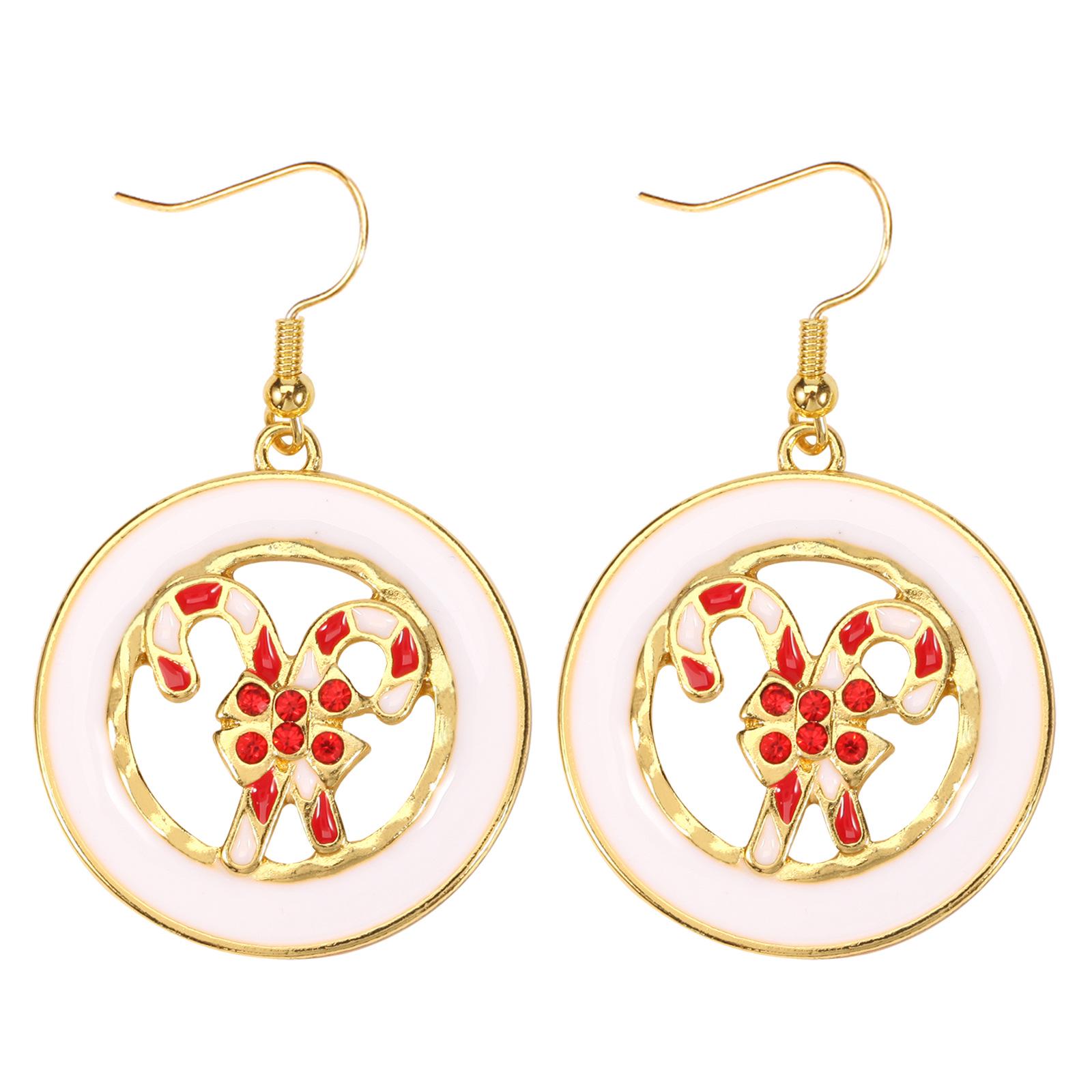 

Festive Christmas Earrings: Antlers, Candy Cane, Snowman, Star, Tree