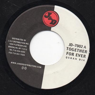 7inch Record QSHAN DIA - Together Forever JD7002 J&D Records US Reggae, Ska & Dub Used