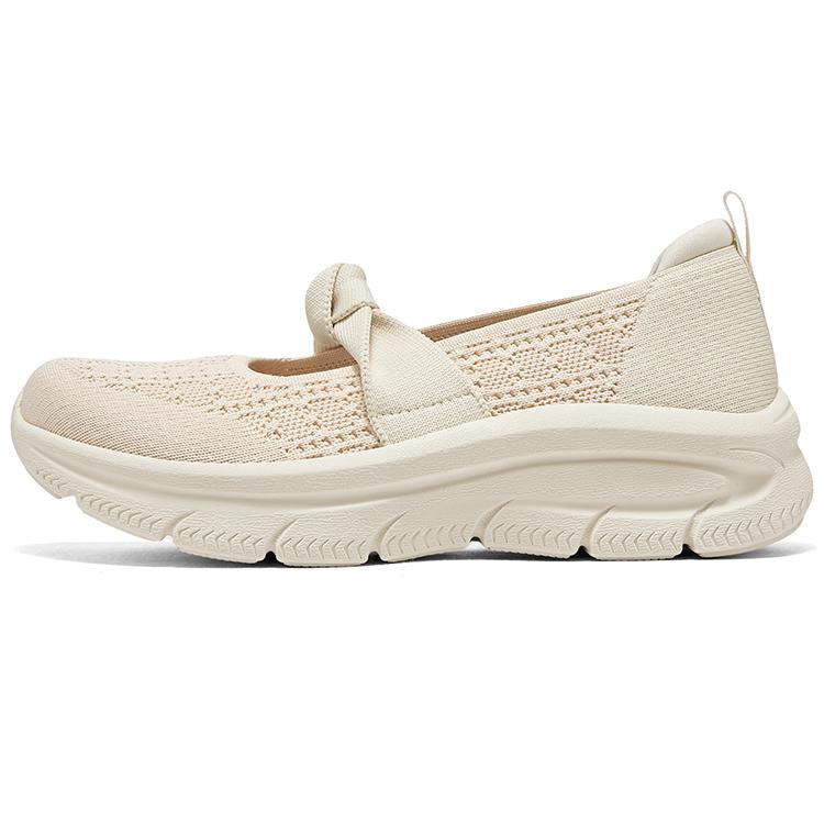 Skechers Modern DLux Comfortable Soft Versatile Low-Top Casual Shoes Women sneaker Beige 159117-NAT 35