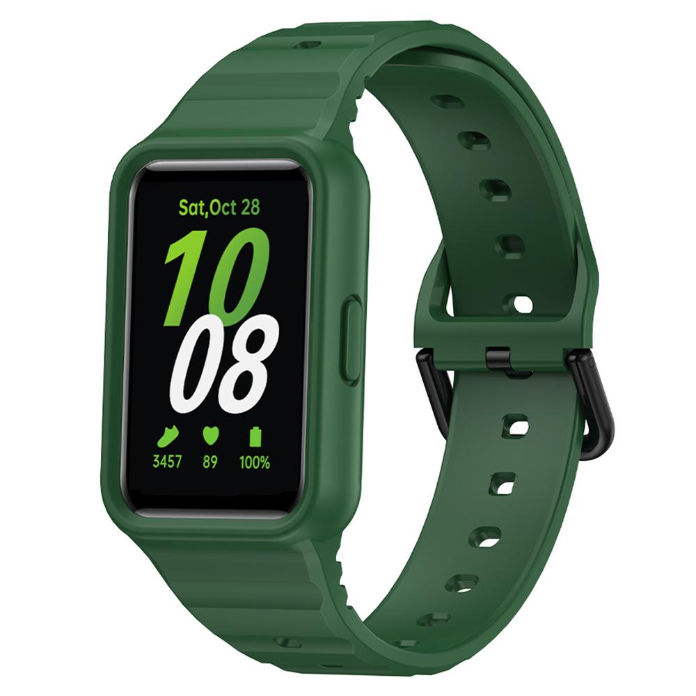 For Samsung Galaxy Fit3 Watch Bracelet Soft Silicone Integrated Strap Replacement