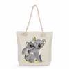Koala print thick rope single-shoulder beach bag 7265