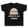 Cricket Is My Religion Slogan Sports Lover Funny Cool Kids Childs T-Shirt