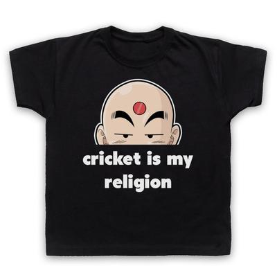 Cricket Is My Religion Slogan Sports Lover Funny Cool Kids Childs T-Shirt