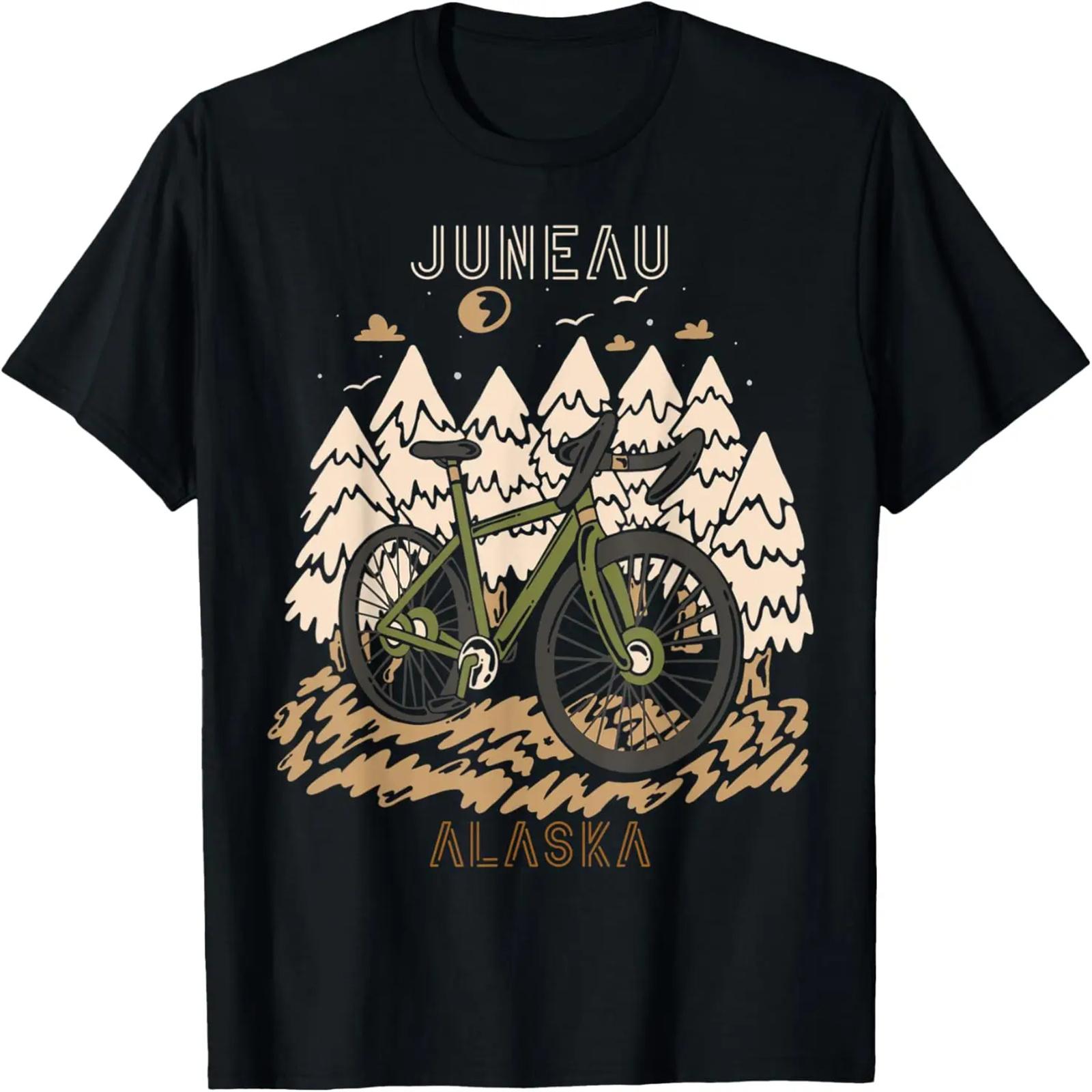 Bike Forest Hiking Juneau Alaska Camping Nature T-Shirt XXXXXL разноцветный