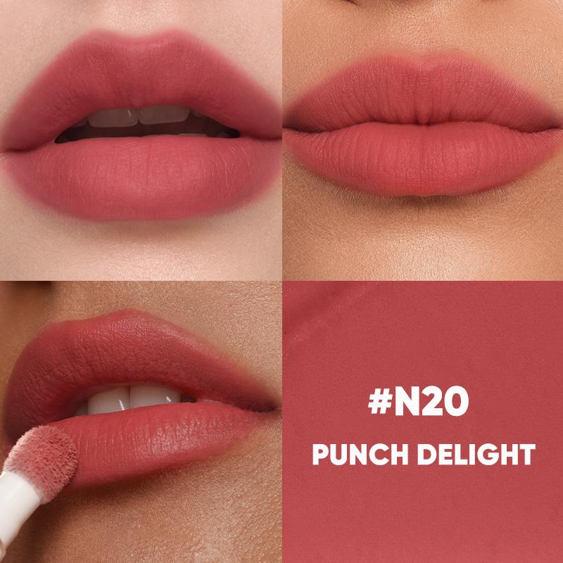 

JUDYDOLL Кушон для губ, пудра-крем, матовый блеск для губ, гладкая помада-мусс, увлажняющий, мягкий, водостойкий, стойкий, не легко выцветает N20 Punch Delight