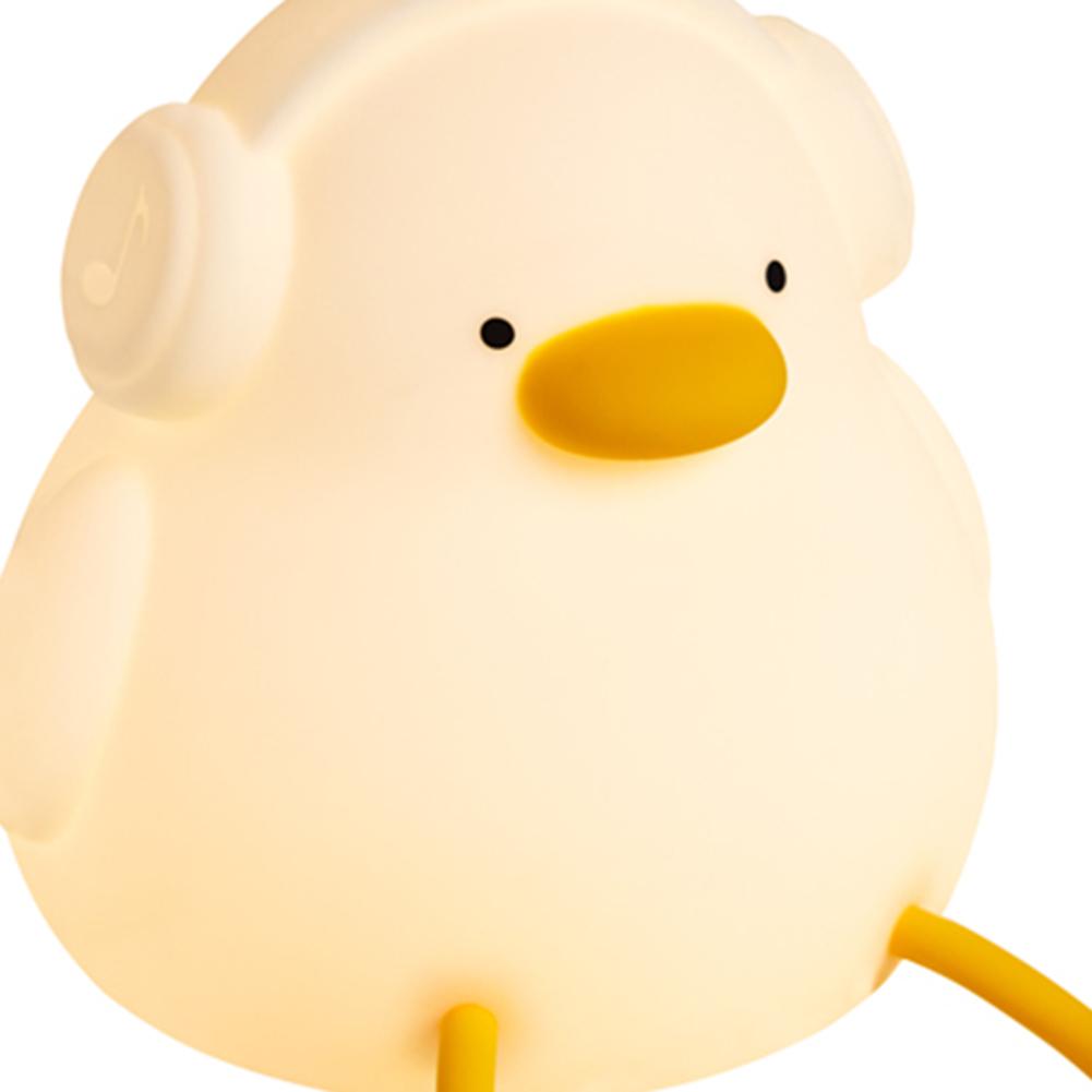 Animals Silicone Table Lamp USB Rechargeable 1200mAh Bedside Cute Children Nightlight 3 Brightness Adjustable Bedroom Decoration