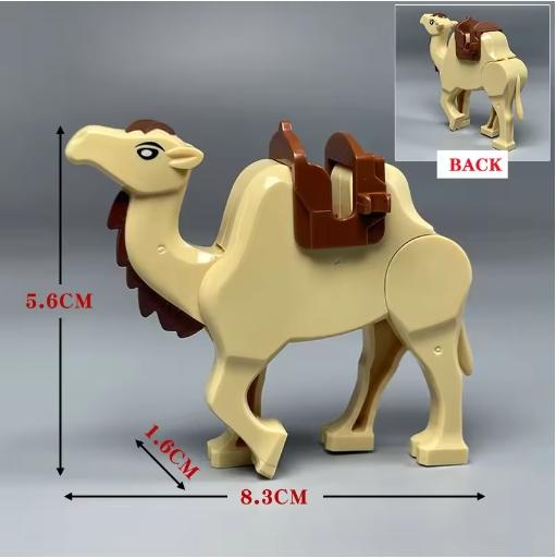Medieval Castle Knight Building Block African Animal Elephant Tiger Camel Deer Bear Dragon Horse soldier Sheep Boar MOC Toy Gift