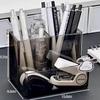 Stifthalter aus Acryl: Transparenter Schreibtisch-Organizer für Schüler und Büro