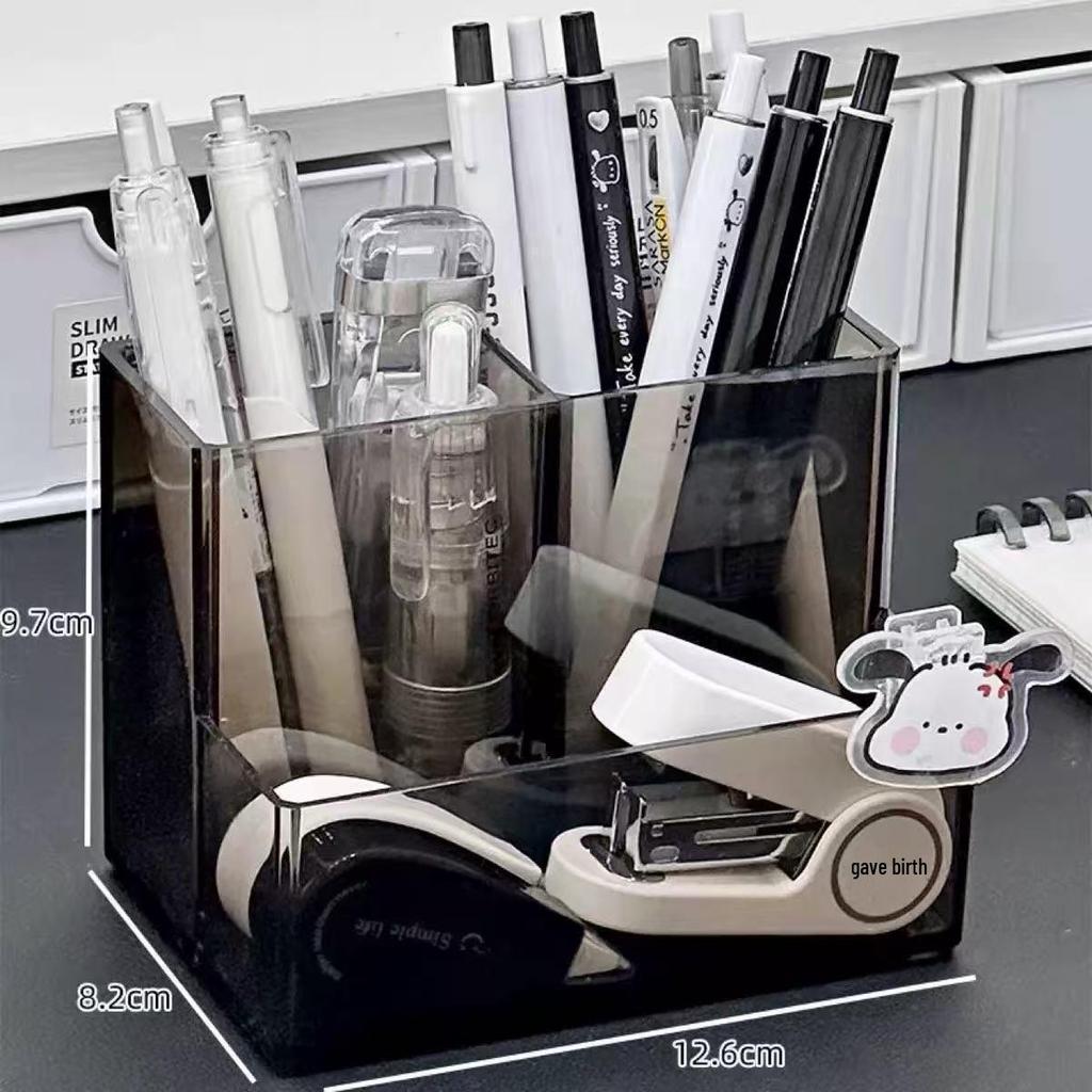 Stifthalter aus Acryl: Transparenter Schreibtisch-Organizer für Schüler und Büro