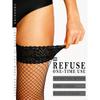 Lace Top Fishnet over the Knee Stockings Silicone Top Women's Skinny Pants