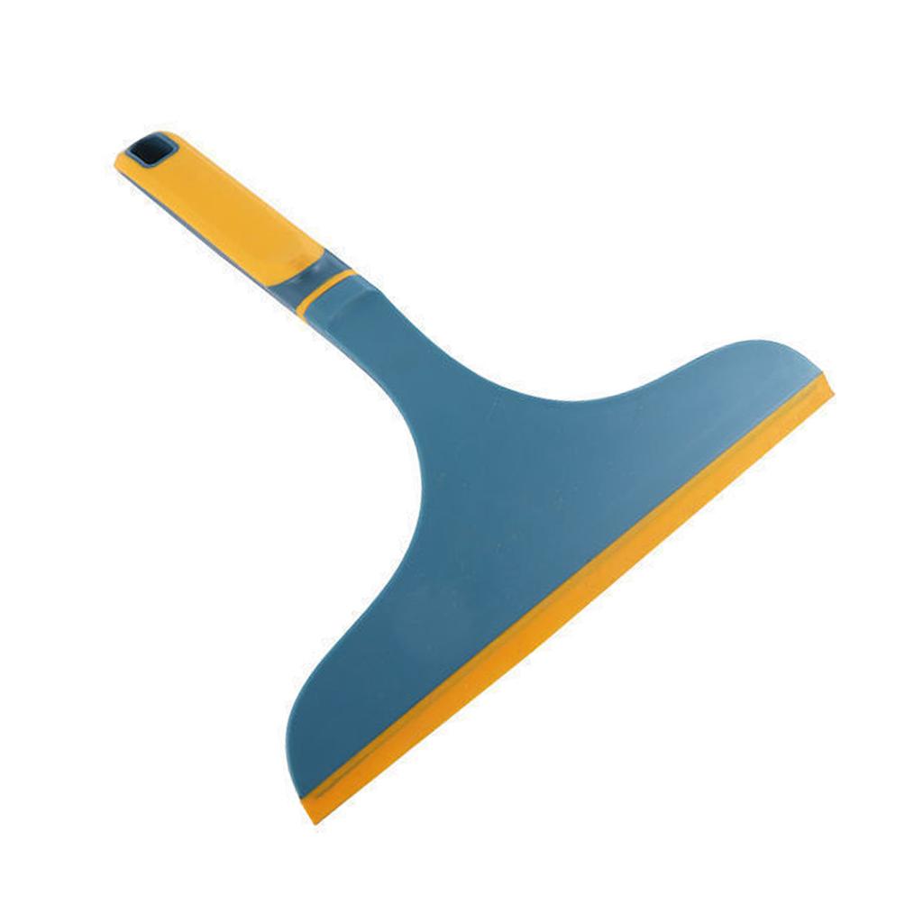 Glass Wiper for Window Shower Door Car Flexible Soft PP TPR Clean Tool with Curved Handle Dark