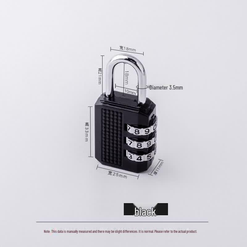 Milin Combination Padlock Black
