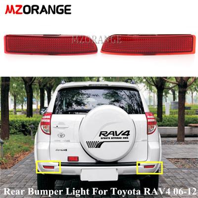 Red Rear Bumper Light Car Accessories For Toyota RAV4 2006-2012 Reflector Cover Brake Tail Light Parts Replacements Auto