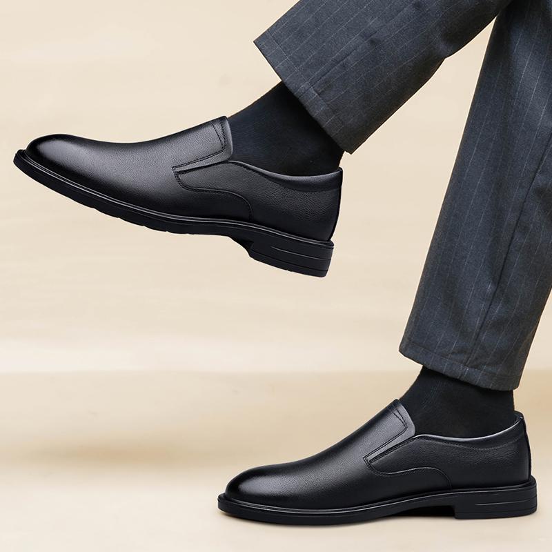 Fashion New Men's Casual Shoes Genuine Leather Men Business Shoes Classic British Style Loafers Moccasins Mens Comfortable Walking Flats