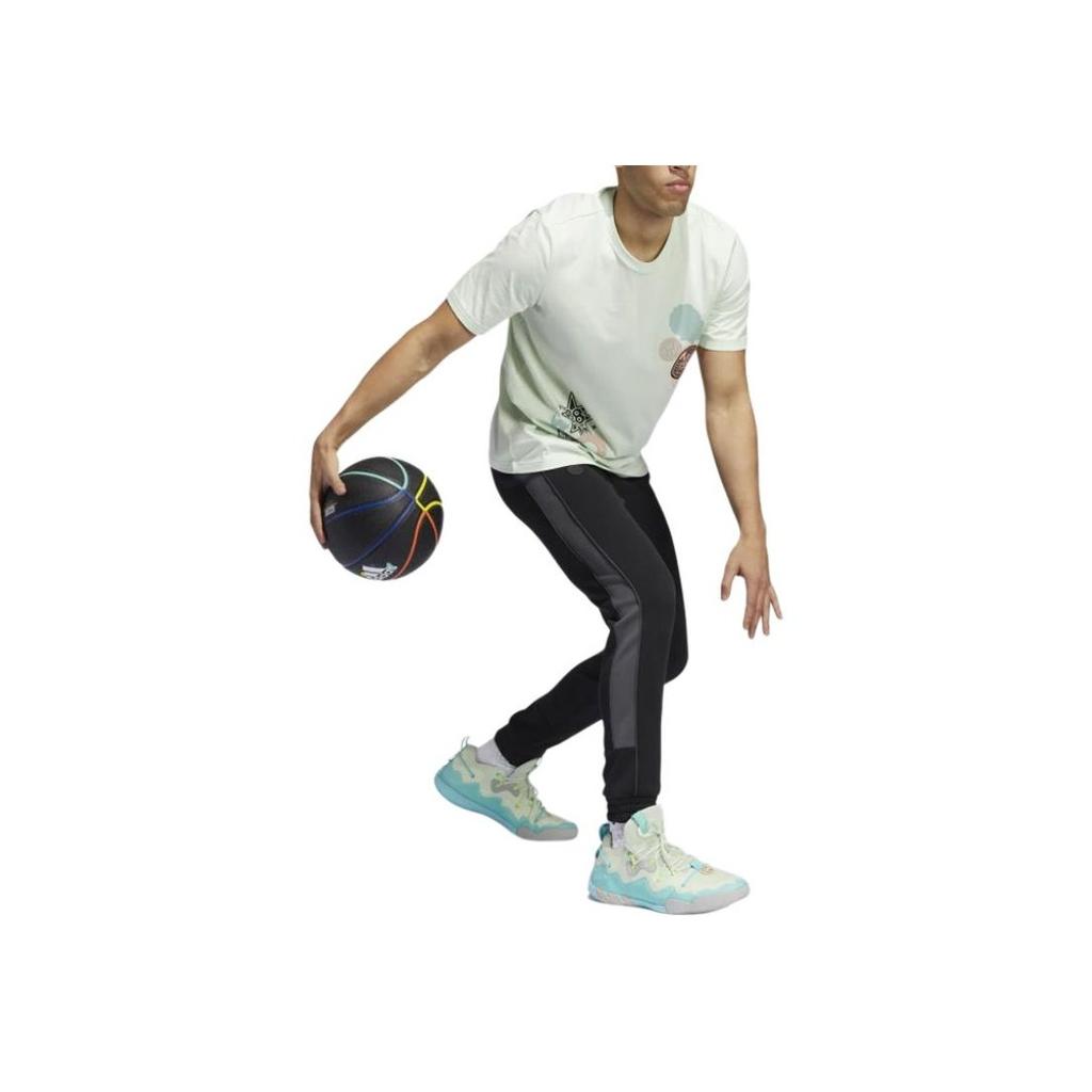 Adidas James Harden Side Stripe Velour Basketball Joggers Men Bottoms Black H50859