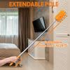 Dusters for Cleaning High Ceiling Fan, Newliton Microfiber Duster with Extension Pole 30-100" Long Handle for Ceiling Fans, Blinds, Cobweb, Home