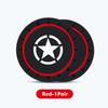 For Jeep 2Pcs PVC Silicone Car Coaster Water Cup Bottle Holder Mat Anti-slip Pad Coaster Cherokee Wrangler JK Gladiator Compass AJV1
